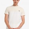 Towelling Panel Piqué T Shirts