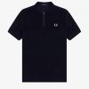 Towelling Panel Polo Shirts
