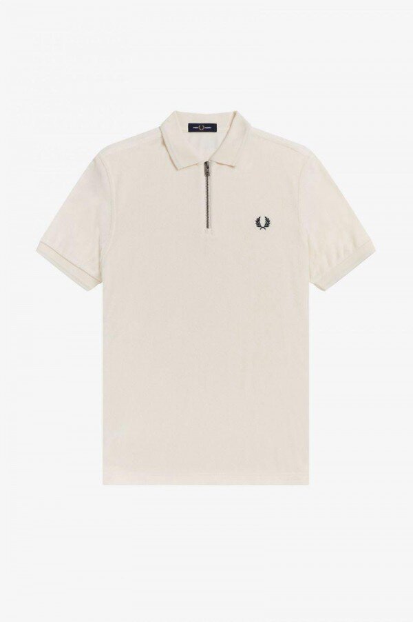 Towelling Zip Neck Polo Shirts Towelling Zip Neck Polo Shirts