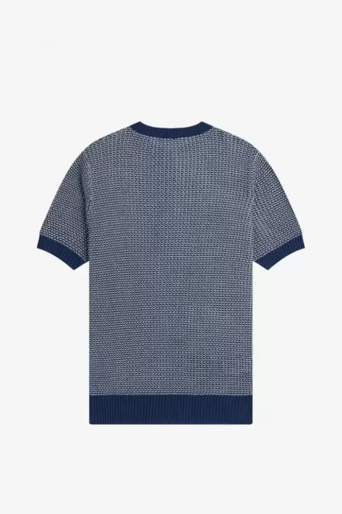 Two Colour Texture Knit Men’s Shirt Two Colour Texture Knit Men’s Shirt