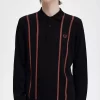 Vertical Stripe Knitted Men’s Shirt