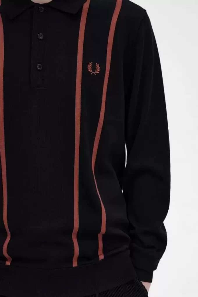 Vertical Stripe Knitted Men’s Shirt