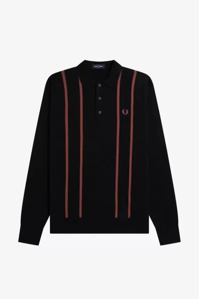 Vertical Stripe Knitted Men’s Shirt