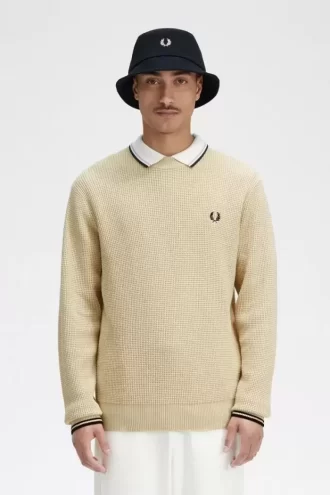 Waffle Stitch Men’s Jumper
