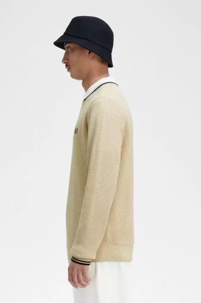 Waffle Stitch Men’s Jumper