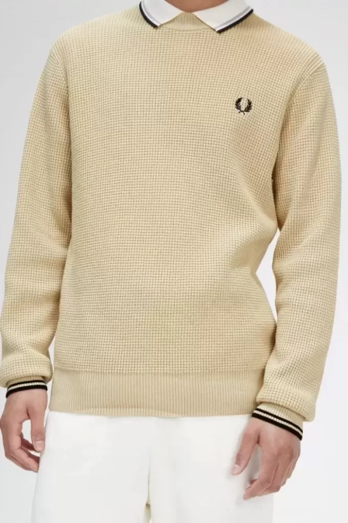 Waffle Stitch Men’s Jumper