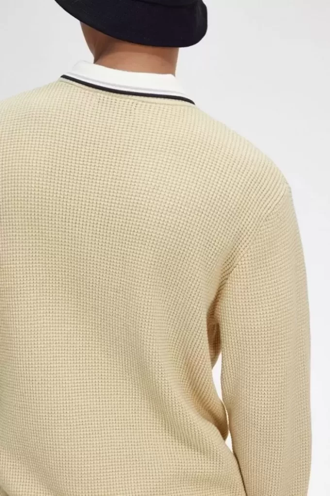 Waffle Stitch Men’s Jumper
