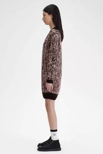 Zebra Knitted Women’s Dress