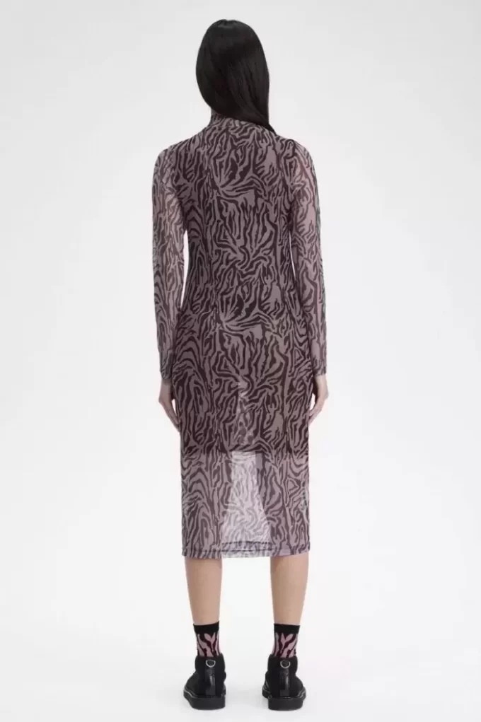 Zebra Print Mesh Women’s Dress Zebra Print Mesh Women’s Dress