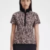 Zebra Print Women’s Polo Shirt