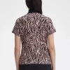 Zebra Print Women’s Polo Shirt