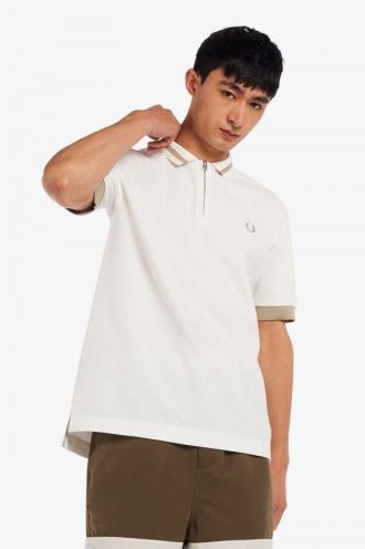 Zip Neck Polo Shirts