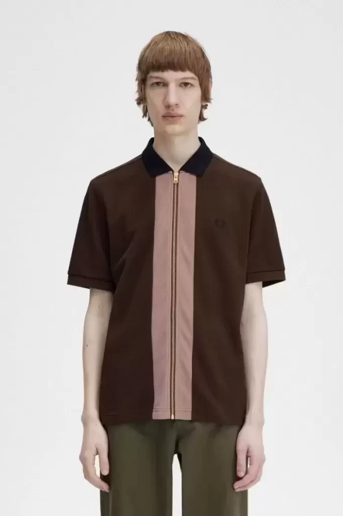 Zip Through Men’s Polo Shirt